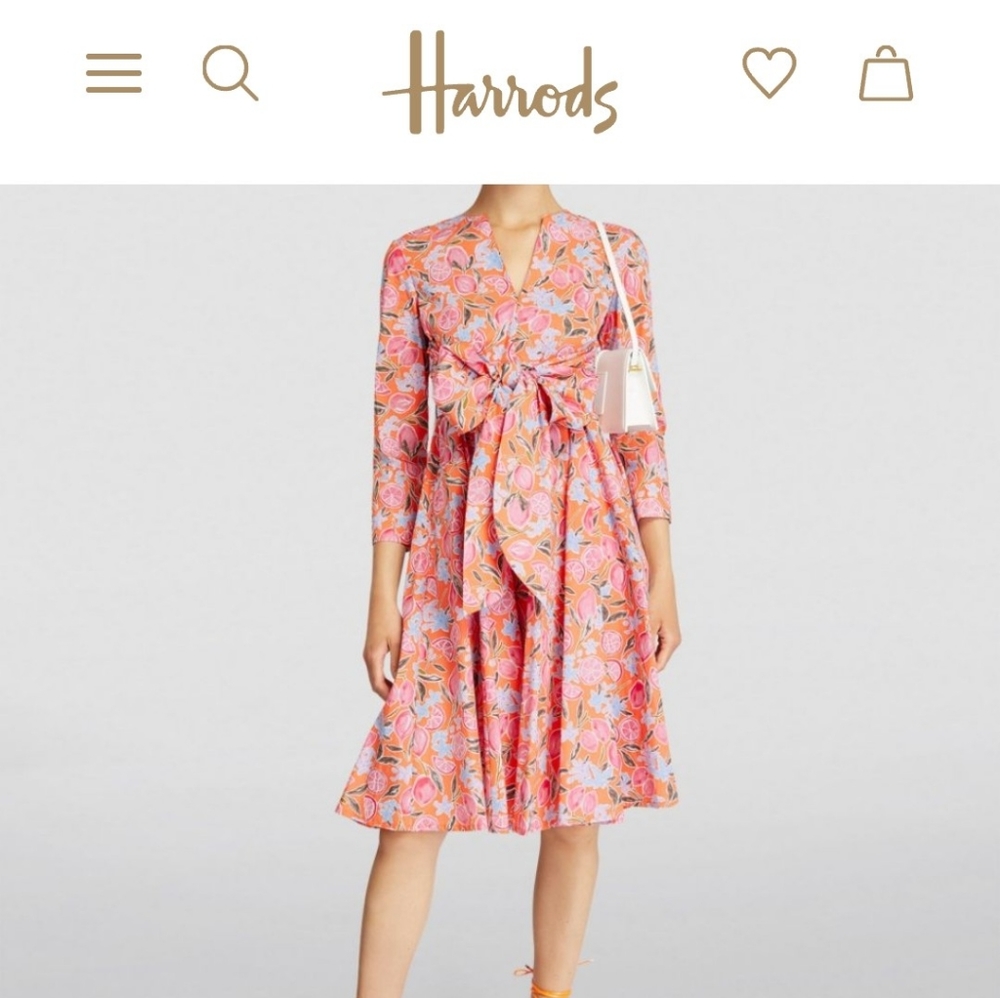 NNW Max &Co. Floral Bow-detail in orange